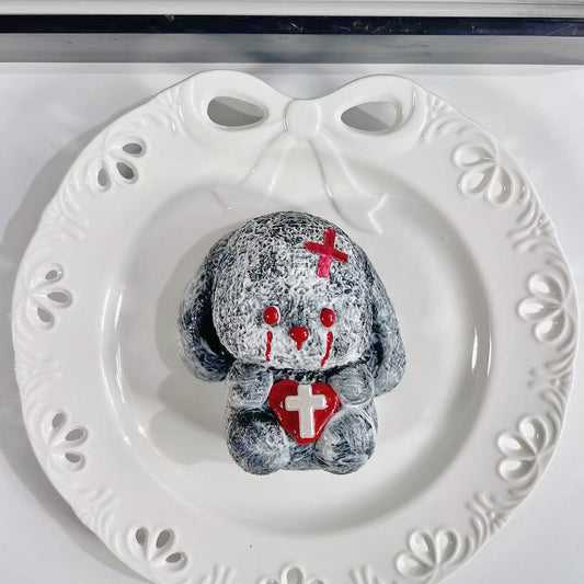 ブラック垂耳うさぎスクイーズ スローリバウンド ストレス解消グッズ デストレス置物 インスタ映え ぬいぐるみ バースデープレゼント